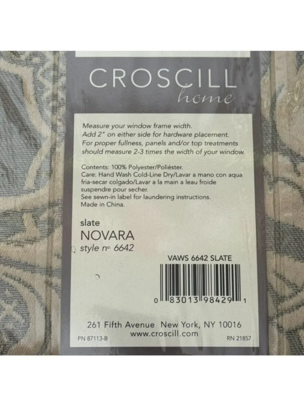 Croscill Waterfall Window Swag Valance 49